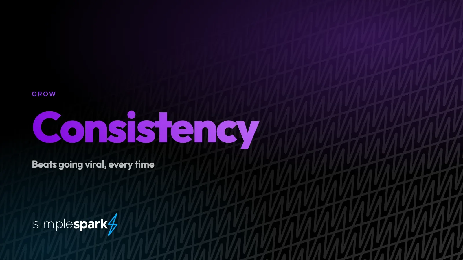 Consistency — beats going viral, every time