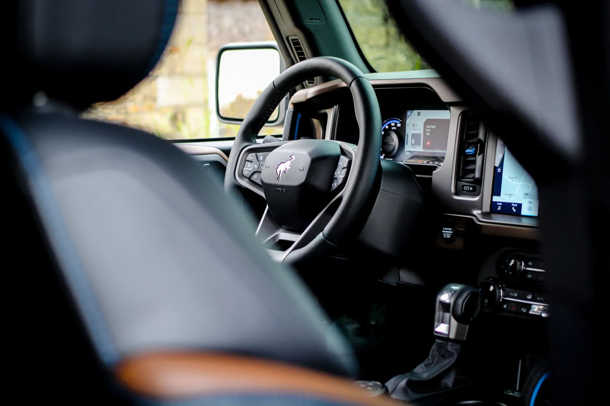 The interior of a customised Bronco built by NEA Performance Plus