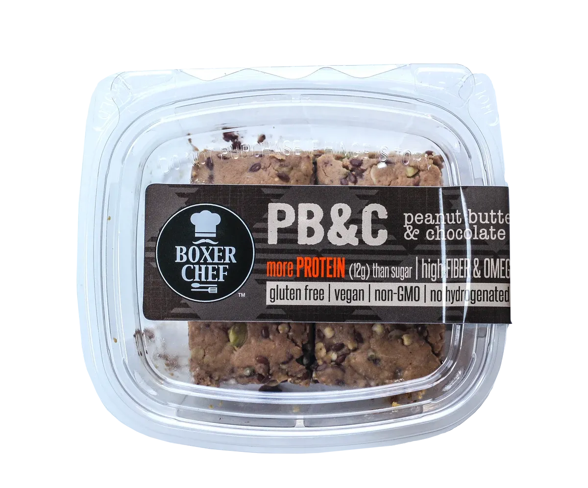 Boxer Chef peanut butter chocolate packaging