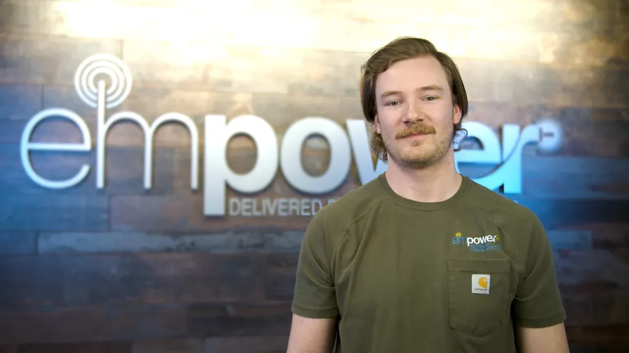 A still from the video on running a speed test